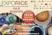 Novara, dal 23 al 24 maggio "Exporice2026 - Riso&Gorgonzola"